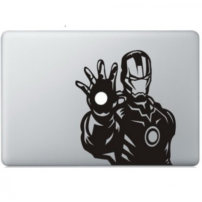 Iron Man (6) Macbook Aufkleber Schwarz MacBook Aufkleber